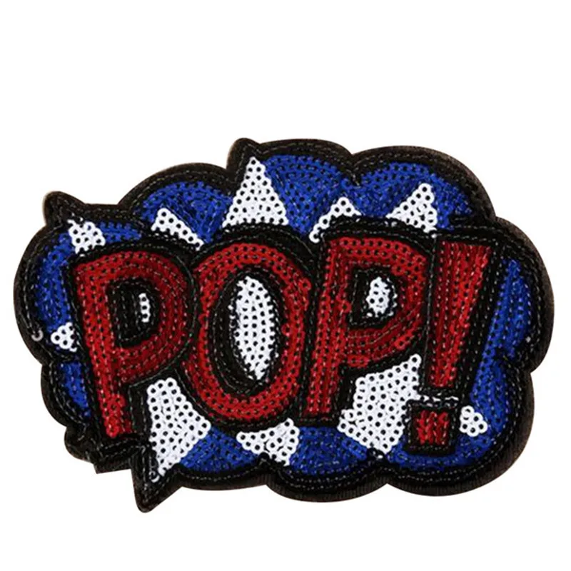Clothing Women Shirt Top Diy Letters Patch POP! Sequins deal with it T-shirt girls Iron on Patches for clothes 3D Stickers
Clothing Women Shirt Top Diy Letters Patch POP! Sequins deal with it T-shirt girls Iron on Patches for clothes 3D Stickers
