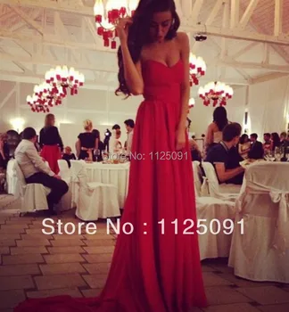 Fast Shipping A line Sweetheart Pleated Chiffon Long Train Charming Red Bridal Dress weddings & events Evening Prom Dress
Fast Shipping A line Sweetheart Pleated Chiffon Long Train Charming Red Bridal Dress weddings & events Evening Prom Dress