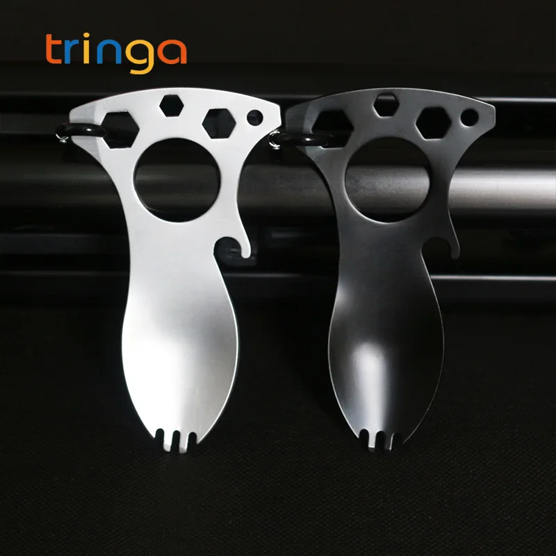Stainless Steel Multifunctional Camping Equipment Outdoor Travel Kits Fork Spoon 3 Hex Heads Bottle Opener Carabiner Screwdriver
Stainless Steel Multifunctional Camping Equipment Outdoor Travel Kits Fork Spoon 3 Hex Heads Bottle Opener Carabiner Screwdriver