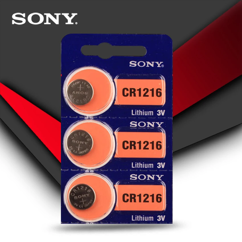 3pcs New Sony 100% Original 1216 CR1216 3V lithium Battery Button Cell Coin Battery MADE IN JAPAN
3pcs New Sony 100% Original 1216 CR1216 3V lithium Battery Button Cell Coin Battery MADE IN JAPAN