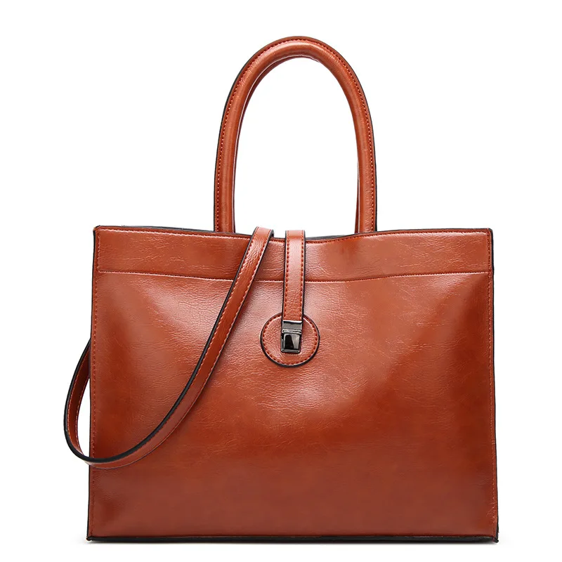 Vintage Women Handbag Oil Wax PU Leather Shoulder Bag ladies big handbag bags for women 2019 tote bags for women torebka damska
Vintage Women Handbag Oil Wax PU Leather Shoulder Bag ladies big handbag bags for women 2019 tote bags for women torebka damska
