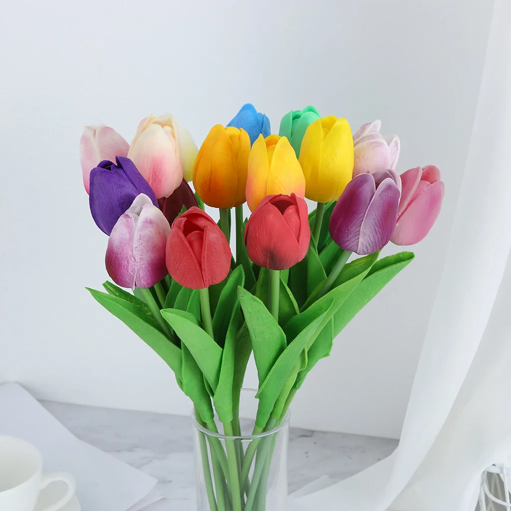 Artificial Flowers Mini Tulip Artificial Flower Latex Real Wedding Bouquet Home Decor Fake Flowers 34cm May 24
Artificial Flowers Mini Tulip Artificial Flower Latex Real Wedding Bouquet Home Decor Fake Flowers 34cm May 24