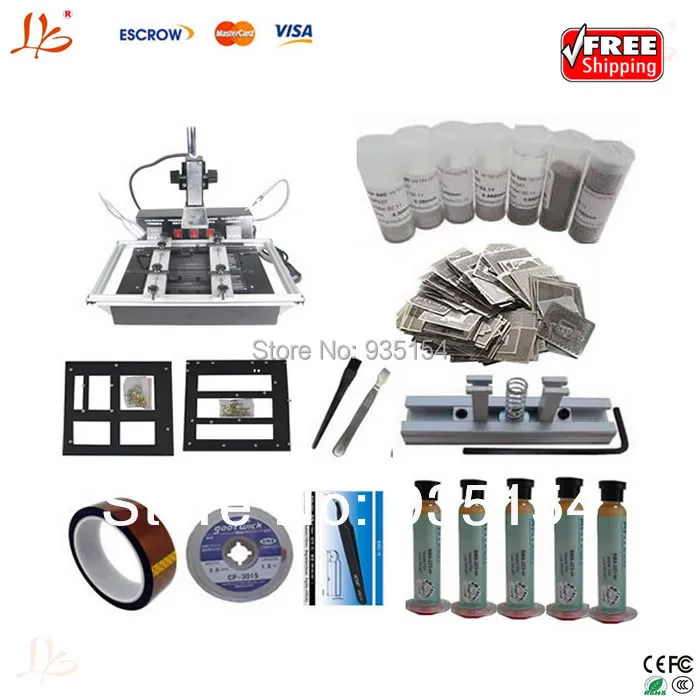 LY M770 Infrared BGA reballing machine, soldering station for bga repair, easy to use, with full set reball kits
LY M770 Infrared BGA reballing machine, soldering station for bga repair, easy to use, with full set reball kits