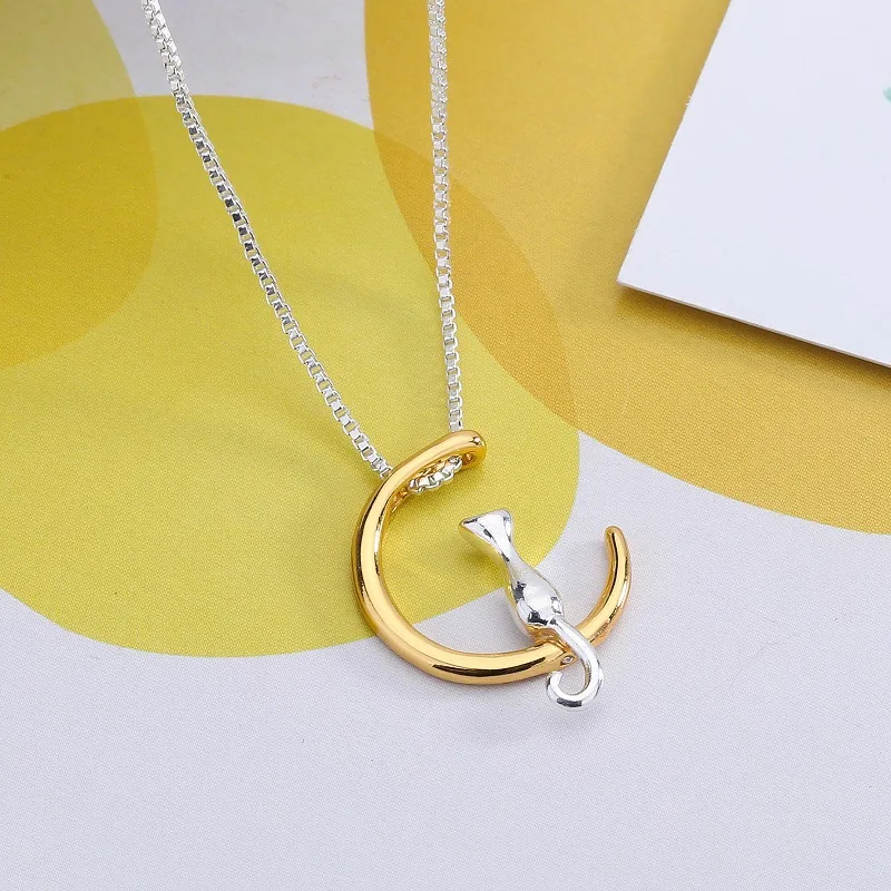 Moon Cat Vintage Choker Necklace Pendant Jewelry Accessories Bijouterie Men Women Chain Collar Romantic Simple Sweet Style S4097
Moon Cat Vintage Choker Necklace Pendant Jewelry Accessories Bijouterie Men Women Chain Collar Romantic Simple Sweet Style S4097