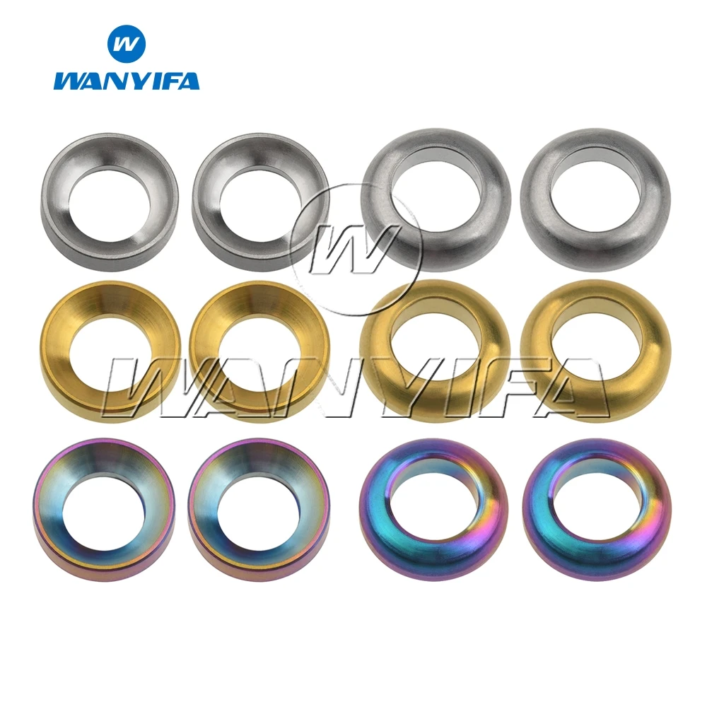 Wanyifa Titanium Bolt Bicycle M6 Concave&Convex Washer Spacer for Mountain BMX Bicycle Disc Brake Caliper Group XT Bike 2pcs
Wanyifa Titanium Bolt Bicycle M6 Concave&Convex Washer Spacer for Mountain BMX Bicycle Disc Brake Caliper Group XT Bike 2pcs