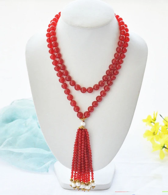 wholesale 40" 8mm red /yellow Natural Stone jades bead white round pearl necklace Pendants
wholesale 40" 8mm red /yellow Natural Stone jades bead white round pearl necklace Pendants