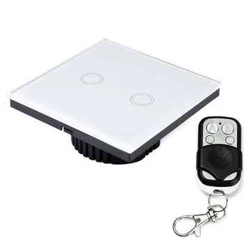 EU Standard Smart home Wall Switch Remote Control Switch 2 Gang 1 Way Wireless Remote Control Touch Screen Control Light Switch
EU Standard Smart home Wall Switch Remote Control Switch 2 Gang 1 Way Wireless Remote Control Touch Screen Control Light Switch