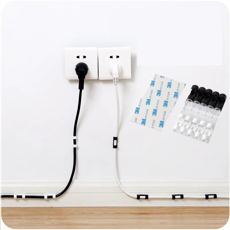 20pcs Wire Organizer Securing Cable Clamp Storage Clips Buckle Data Line Finishing Tool Fixed Fit Cables Wire Storage Clips
20pcs Wire Organizer Securing Cable Clamp Storage Clips Buckle Data Line Finishing Tool Fixed Fit Cables Wire Storage Clips