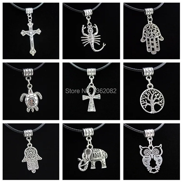 9 styles Tibetan Vintage Silver Lucky Tree/Elephant/Turtle/Owl/Hand of Fatima Khamsah Pendants Ankh Necklace Gift MN481
9 styles Tibetan Vintage Silver Lucky Tree/Elephant/Turtle/Owl/Hand of Fatima Khamsah Pendants Ankh Necklace Gift MN481