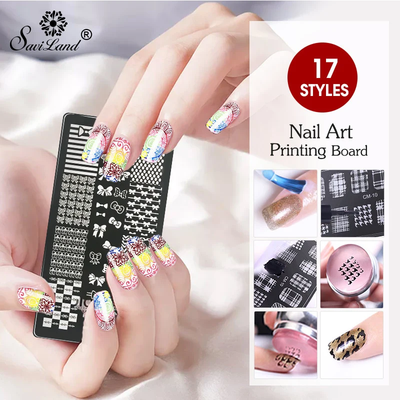 Saviland Nail Art Stamping Plate Snow Christmas Pattern Manicure Nail Gel Image Template Festival New Year Nails Stencil
Saviland Nail Art Stamping Plate Snow Christmas Pattern Manicure Nail Gel Image Template Festival New Year Nails Stencil
