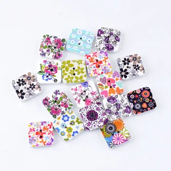 Free Shipping Retail 20Pcs Randomly Mixed Multicolor Squar Flower 2 Holes Wood Painting Sewing Buttons Scrapbooking 15x15mm
Free Shipping Retail 20Pcs Randomly Mixed Multicolor Squar Flower 2 Holes Wood Painting Sewing Buttons Scrapbooking 15x15mm