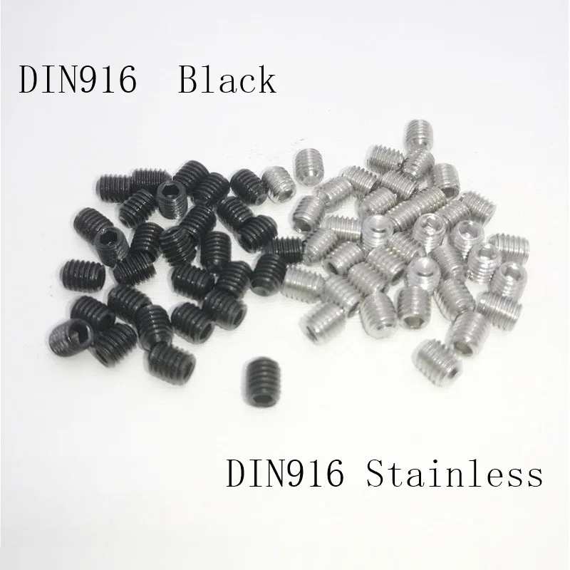 20pcs 50pcs M2 M2.5 M3 M3.5 M4 M5 M6 Black grade 12.9 Alloy 304 Stainless Steel Hex Socket Head Cup Point Grub Set Screw Bolt
20pcs 50pcs M2 M2.5 M3 M3.5 M4 M5 M6 Black grade 12.9 Alloy 304 Stainless Steel Hex Socket Head Cup Point Grub Set Screw Bolt
