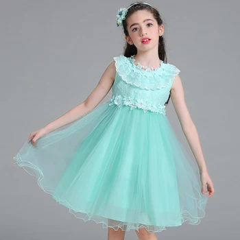 Kids Girl Lace Applique Princess Dress Cute Baby Girl Birthday Party Dress Girl Summer Dress Clothes 3-10Years
Kids Girl Lace Applique Princess Dress Cute Baby Girl Birthday Party Dress Girl Summer Dress Clothes 3-10Years