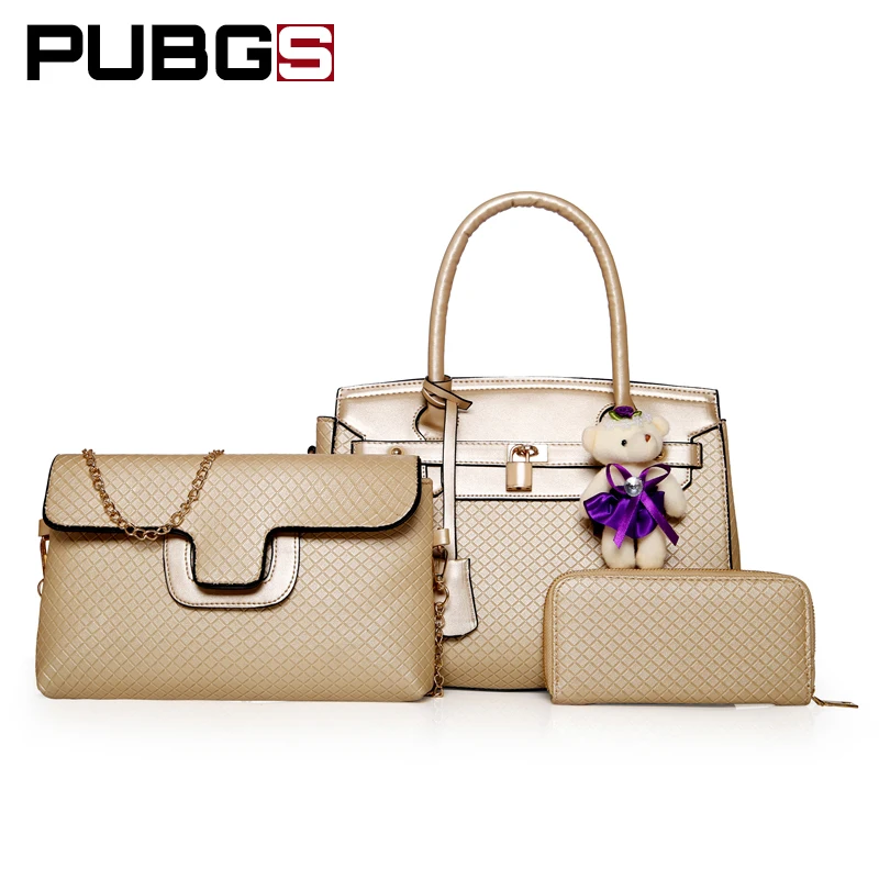 Women Bags Handbags Shoulder Bag For Female High Quality Leather Fashion Luxury elegant Gift Bear Toy 3-Piece Set PUBGS 2018 New
Women Bags Handbags Shoulder Bag For Female High Quality Leather Fashion Luxury elegant Gift Bear Toy 3-Piece Set PUBGS 2018 New