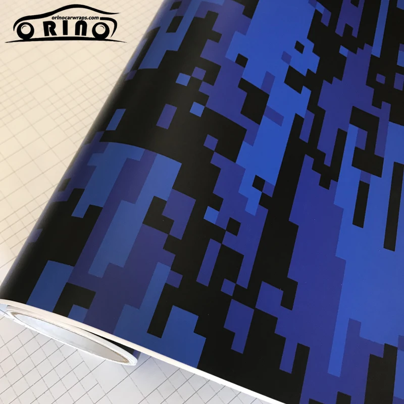 Blue Digital Vinyl Film Sticker-5
