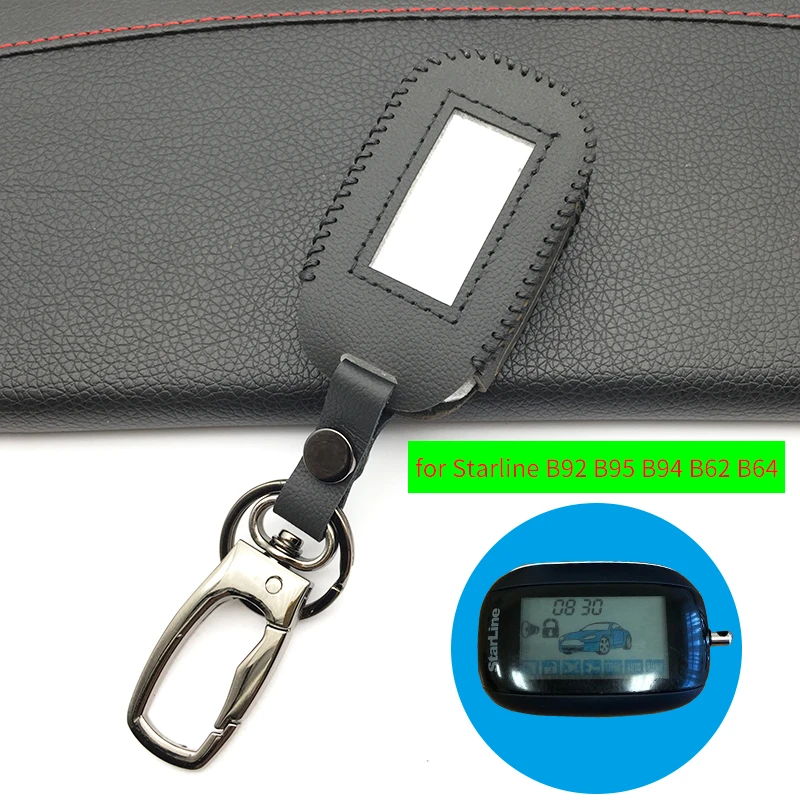 Genuine Leather Car Key Case for Starline B92 B92 / B64 / B62 / B94 Twage Two-way Car Alarm Remote Control LCD Coverage System
Genuine Leather Car Key Case for Starline B92 B92 / B64 / B62 / B94 Twage Two-way Car Alarm Remote Control LCD Coverage System