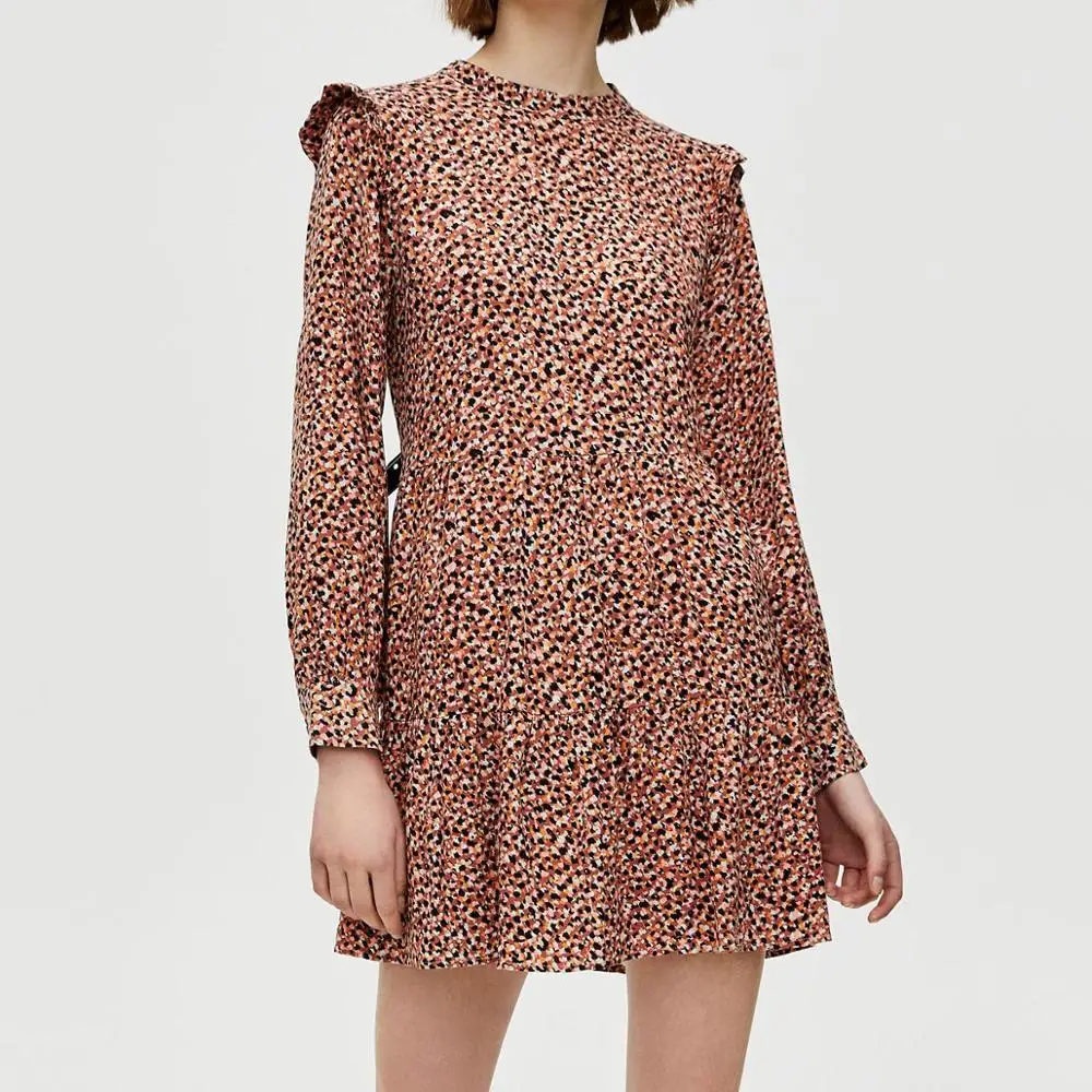 Spring 2019 New Women Dress Colorful Leopard Ruffle Shoulder Vintage Style Female Dresses Long Sleeve Vestidos Feminino
Spring 2019 New Women Dress Colorful Leopard Ruffle Shoulder Vintage Style Female Dresses Long Sleeve Vestidos Feminino