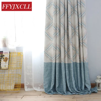 American Style Custom Made Blue Faux Linen Fabric Printed Blackout Curtains for Living Room for Bedroom Window Curtains Design
American Style Custom Made Blue Faux Linen Fabric Printed Blackout Curtains for Living Room for Bedroom Window Curtains Design