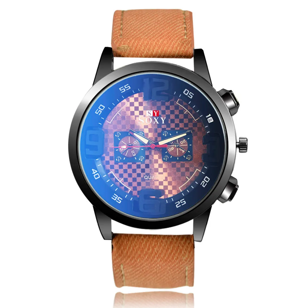 New Men COOL LOOK Blue Glass Quartz Watch Sports Watch Wrist Watch heren horloge orologio uomo relojes para hombre montre homme
New Men COOL LOOK Blue Glass Quartz Watch Sports Watch Wrist Watch heren horloge orologio uomo relojes para hombre montre homme