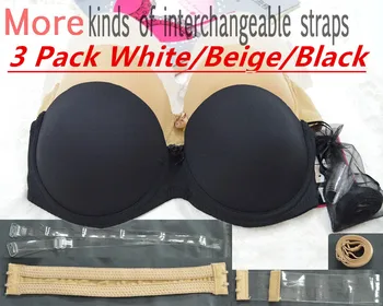 Wedding bride Bra&Strapless Bras Women Thick Padded Push-up Brassiere Multiway Clear Back Straps Underwire Lingerie Half Cup Bra
Wedding bride Bra&Strapless Bras Women Thick Padded Push-up Brassiere Multiway Clear Back Straps Underwire Lingerie Half Cup Bra