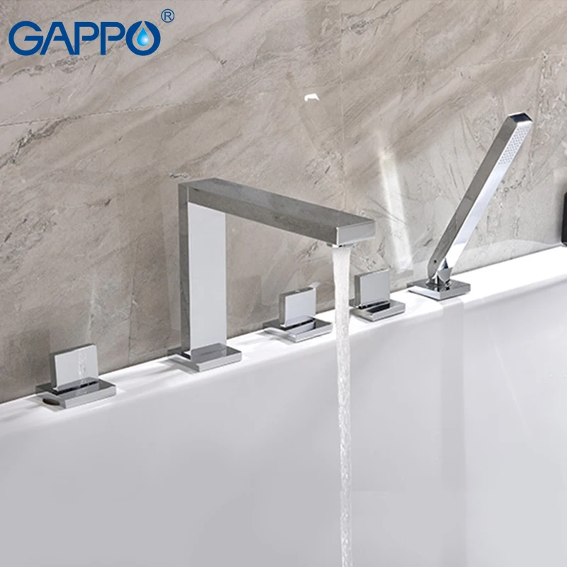 

GAPPO bathtub faucets bathroom shower faucet waterfall bathtub sink faucet deck mounted shower mixer taps Sanitary Ware Suite