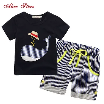 80-130cm Cotton Kids Boys Clothes Children Clothing Sets Summer Baby Boy Clothes Cute Whale Children's Sets T-Shirt Denim Pants
80-130cm Cotton Kids Boys Clothes Children Clothing Sets Summer Baby Boy Clothes Cute Whale Children's Sets T-Shirt Denim Pants