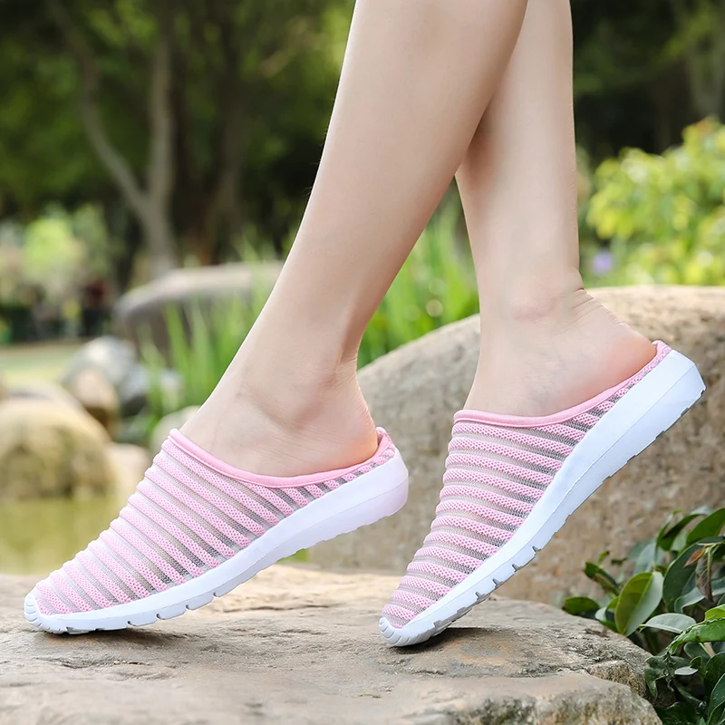 2018 Women Sandals Summer Shoes Half Slippers Flip Flops Mesh Breathable Shoes Sandals Clogs Shoes Woman Platform Big Size 35-40
2018 Women Sandals Summer Shoes Half Slippers Flip Flops Mesh Breathable Shoes Sandals Clogs Shoes Woman Platform Big Size 35-40