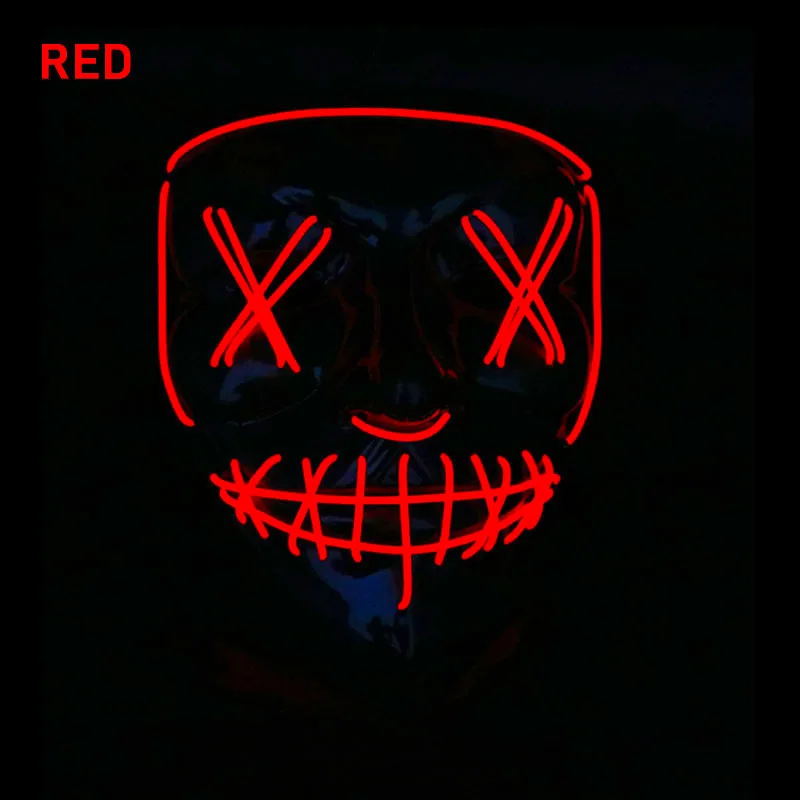 Halloween LED Mask EL Wire Glowing Ghost Mask Flashing Light Mask For Halloween Scary Cosplay Masquerade Party Luminous Mask
Halloween LED Mask EL Wire Glowing Ghost Mask Flashing Light Mask For Halloween Scary Cosplay Masquerade Party Luminous Mask