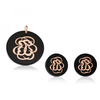 New Fashion Women Men Color Rose Gold Black Stainless Steel Round Animal Flower Bear Necklace Earrings Jewelry Sets
New Fashion Women Men Color Rose Gold Black Stainless Steel Round Animal Flower Bear Necklace Earrings Jewelry Sets