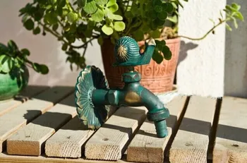 Decorative outdoor faucets Wall mounted rural animal garden Bibcock with antique bronze snail tap
Decorative outdoor faucets Wall mounted rural animal garden Bibcock with antique bronze snail tap