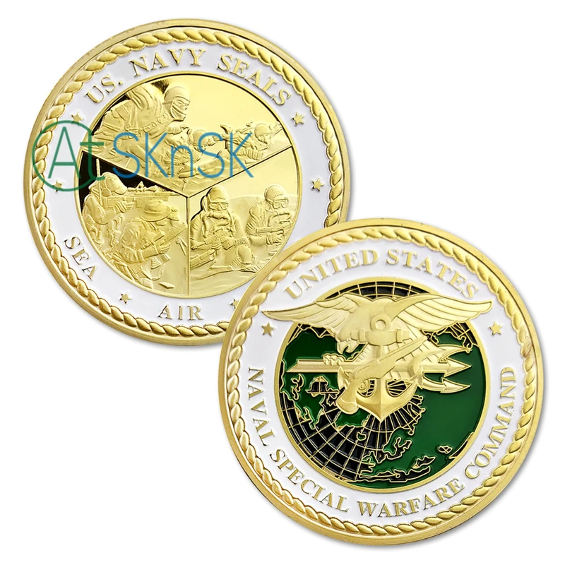 IPC's Navy SEALS Special Forces Challenge Coin Seal Team US Military SEA AIR LAND Commemorative Souvenir Coins Collectibles
IPC's Navy SEALS Special Forces Challenge Coin Seal Team US Military SEA AIR LAND Commemorative Souvenir Coins Collectibles