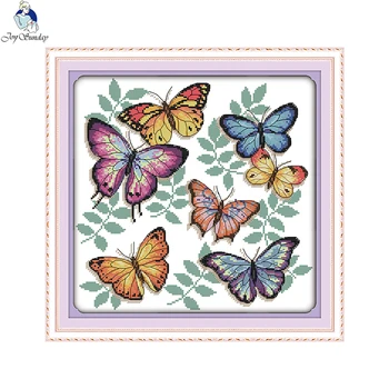 The Colorful Butterflies Patterns Animals Style DIY Handwork Needlework Cross Stitch kit Printed on Canvas Painting Embroidery
The Colorful Butterflies Patterns Animals Style DIY Handwork Needlework Cross Stitch kit Printed on Canvas Painting Embroidery