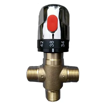 

MLFALLS Shower Faucets Brass Thermostatic mixing valve Bathroom Faucet Temperature Mixer Control Thermostatic Valve Home Improve