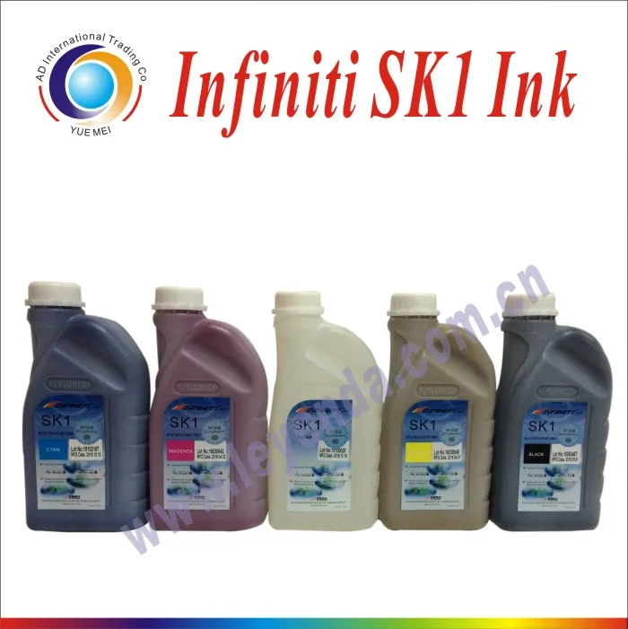 SK1 eco solvent ink CMYKF 5 Bottle/Set inchuded Flush for Infiniti Challenger Phaeton printers
SK1 eco solvent ink CMYKF 5 Bottle/Set inchuded Flush for Infiniti Challenger Phaeton printers