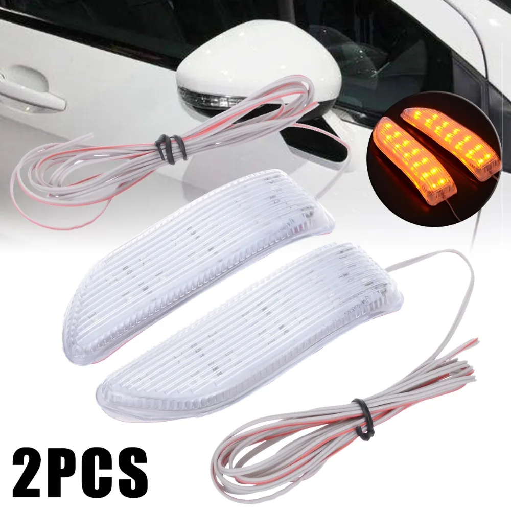 Mayitr 2pcs Universal Amber LED Light Waterproof Soft Side Car Rear View Mirror Turn Signal Indicator Lights for Car Truck SUV
Mayitr 2pcs Universal Amber LED Light Waterproof Soft Side Car Rear View Mirror Turn Signal Indicator Lights for Car Truck SUV