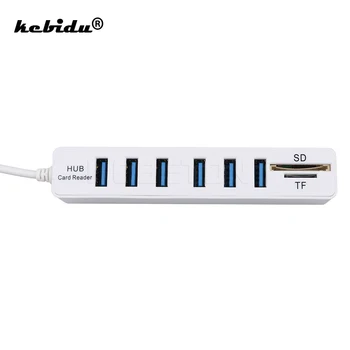 kebidu Multifunction 2 In 1 USB 2.0 Hub Combo 6 Ports Splitter Support SD/TF Card Reader For Windows Mac For PC Laptop Computer
kebidu Multifunction 2 In 1 USB 2.0 Hub Combo 6 Ports Splitter Support SD/TF Card Reader For Windows Mac For PC Laptop Computer