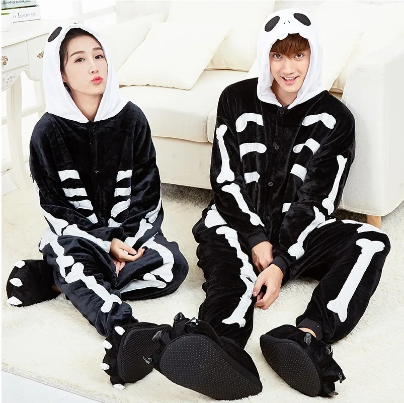 Kigurums New Unisex Adult Animal Skeleton Skull Onesie Pajamas Cosplay Costume Sleepwear
Kigurums New Unisex Adult Animal Skeleton Skull Onesie Pajamas Cosplay Costume Sleepwear