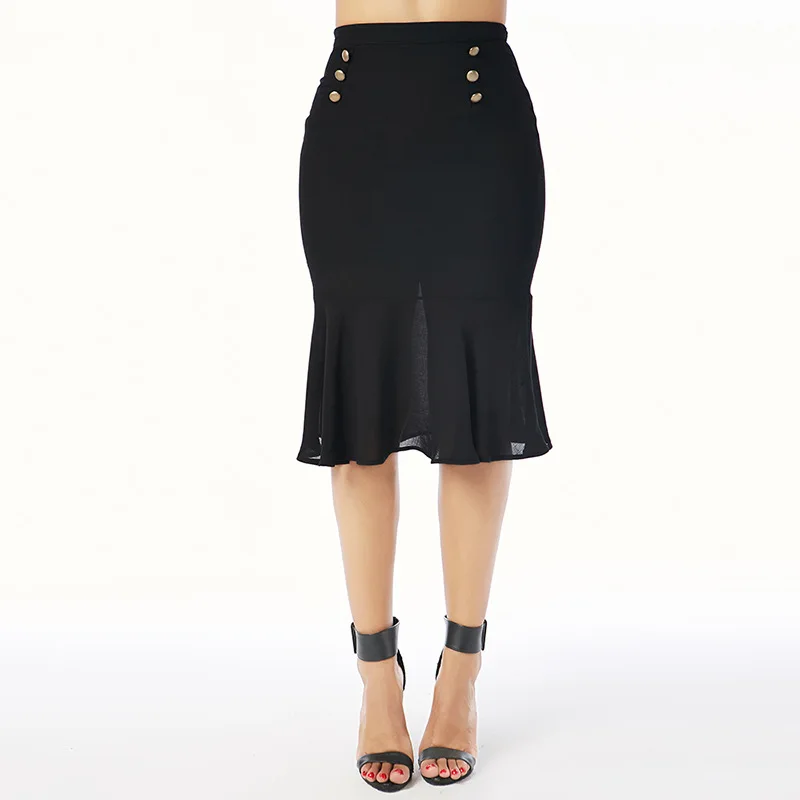 2019 Women Summer Mermaid Skirts Patchwork Ruffled Skirts Black Sexy Slim Bodycon Club Party Skirts Saia faldas mujer 
2019 Women Summer Mermaid Skirts Patchwork Ruffled Skirts Black Sexy Slim Bodycon Club Party Skirts Saia faldas mujer