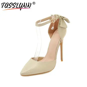 TASSLYNN 2019 Women Pumps Pointed Toe Ladies Wedding Shoes Women Bow Tie Ankle Strap Ladies Thin High Heel Pumps Size 34-43
TASSLYNN 2019 Women Pumps Pointed Toe Ladies Wedding Shoes Women Bow Tie Ankle Strap Ladies Thin High Heel Pumps Size 34-43