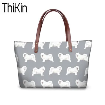 THIKIN Hangbags Women Cute Samoyed Printing Top-Handle Bags Ladies Shoulder Tote Bags for Females Fashion Hand Tote Bag Bolsa
THIKIN Hangbags Women Cute Samoyed Printing Top-Handle Bags Ladies Shoulder Tote Bags for Females Fashion Hand Tote Bag Bolsa