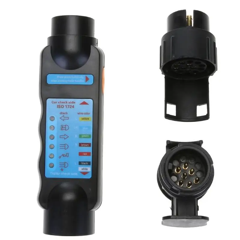 12V Electric Trailer Wiring Tester 7Pin 13Pin Towing Light Wire Circuit Plug Socket Set Kit for Caravan Bicycle
12V Electric Trailer Wiring Tester 7Pin 13Pin Towing Light Wire Circuit Plug Socket Set Kit for Caravan Bicycle