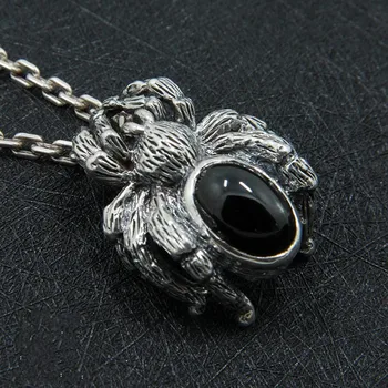 BOCAIRetro punk style dark 925 sterling silver Sirius spider pendant inlaid star stone cool men and women pendant
BOCAIRetro punk style dark 925 sterling silver Sirius spider pendant inlaid star stone cool men and women pendant