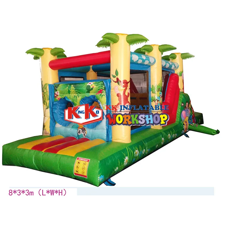 

Commercial Safari park Inflatable Bouncer obstacle course Child Fun Bouncy castle