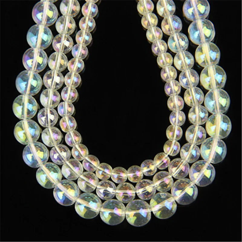 ACLOVEX 1strand/lot White AB Color Crystal Glass Beads 4mm 6mm 8mm 10mm 12mm Round Glass Spacer Bead For DIY Jewelry Making
ACLOVEX 1strand/lot White AB Color Crystal Glass Beads 4mm 6mm 8mm 10mm 12mm Round Glass Spacer Bead For DIY Jewelry Making