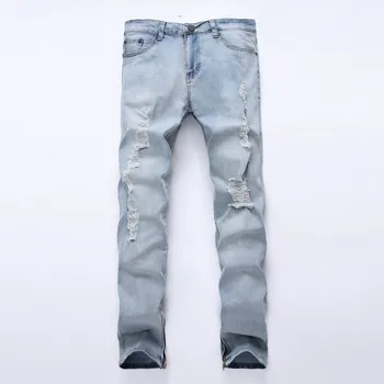 Hole Fashion Mens Jeans Brand Straight Slim Denim Pants Solid Pockets Jeans Masculino Plus Size
Hole Fashion Mens Jeans Brand Straight Slim Denim Pants Solid Pockets Jeans Masculino Plus Size