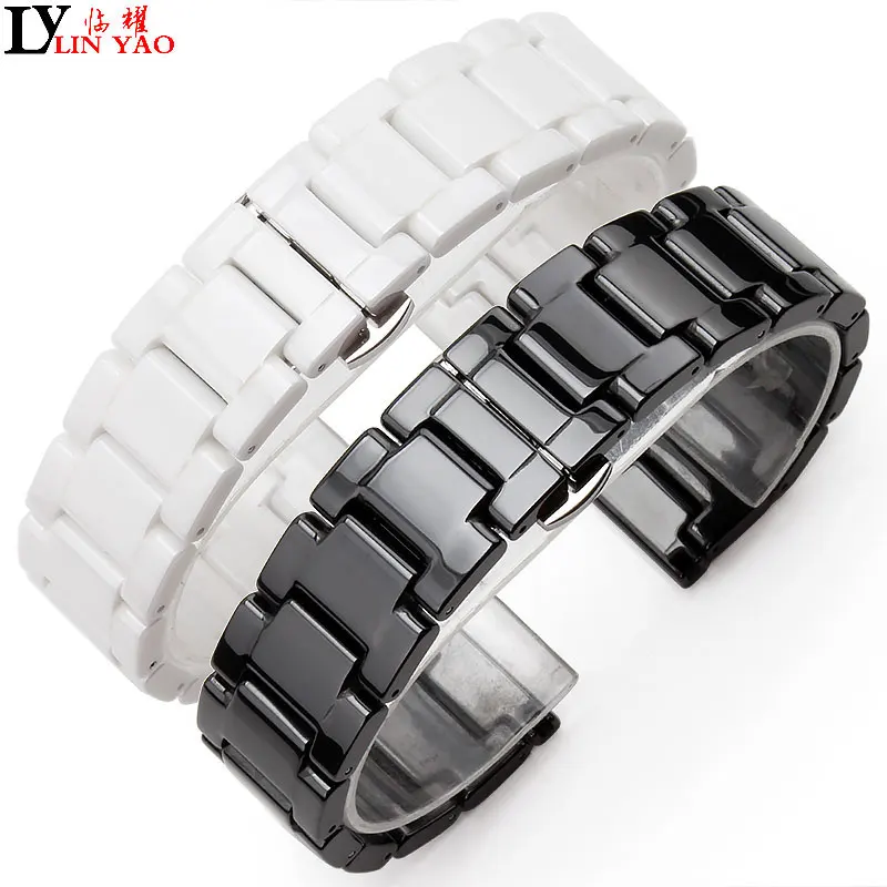 Black white Ceramic watcbands strap Belt bracelet band for fashion diamond watches lady's for Armani SKONE Piaget watchbands.
Black white Ceramic watcbands strap Belt bracelet band for fashion diamond watches lady's for Armani SKONE Piaget watchbands.