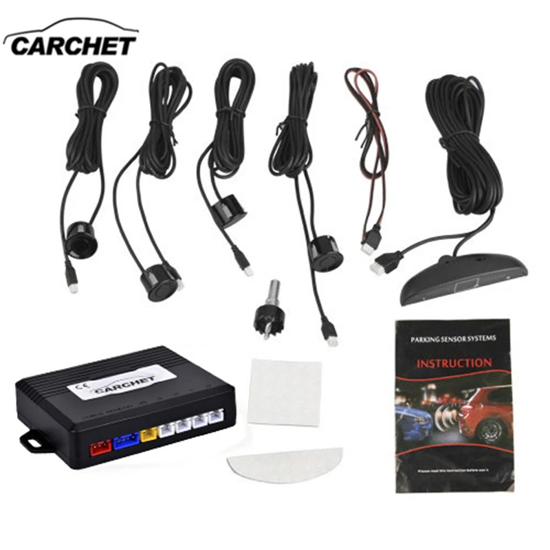 CARCHET Car Auto Parktronic Led Parking Sensor Kit Display 4 Sensors Reverse Assistance Backup Radar Monitor System Universal
CARCHET Car Auto Parktronic Led Parking Sensor Kit Display 4 Sensors Reverse Assistance Backup Radar Monitor System Universal