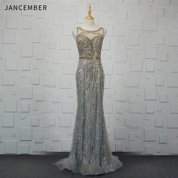 JANCEMBER Luxury prom dresses mermaid dress Beading Pattern Sequined Sleeveless Illusion O-Neck Mermaid New prom party dresses
JANCEMBER Luxury prom dresses mermaid dress Beading Pattern Sequined Sleeveless Illusion O-Neck Mermaid New prom party dresses