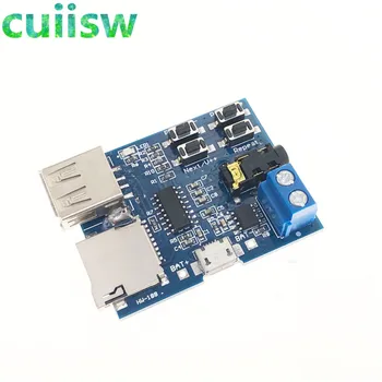 100pcs/lot Mp3 nondestructive decoder board Built-in amplifier mp3 decoder TF card U disk decoding player
100pcs/lot Mp3 nondestructive decoder board Built-in amplifier mp3 decoder TF card U disk decoding player