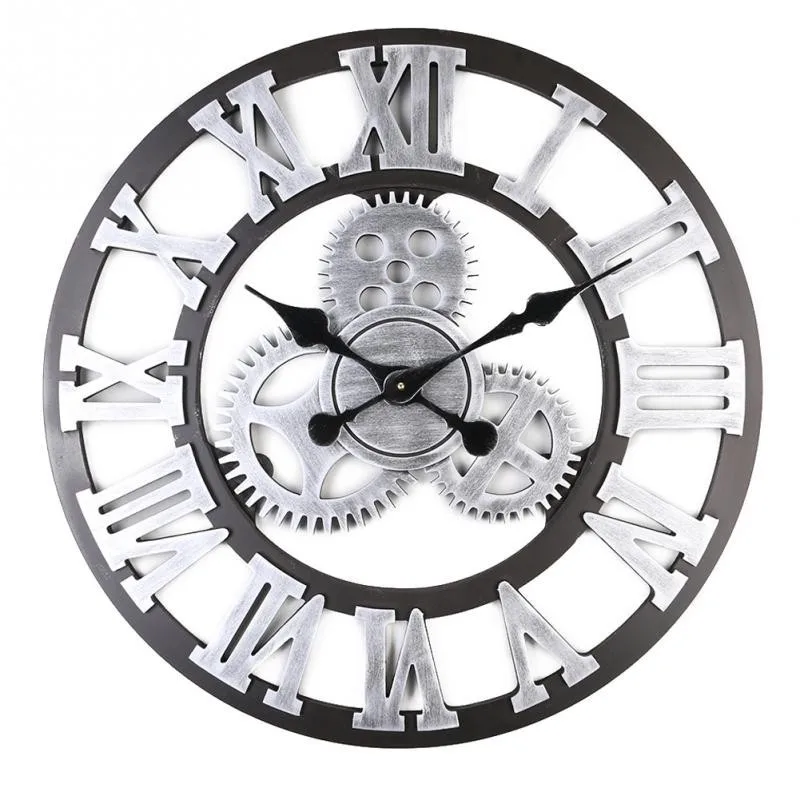 12-16 inches Handmade Oversized 3D Retro Rustic Decorative Art Big Gear Wooden Vintage Large Wall Clock On the Wall for Decor
12-16 inches Handmade Oversized 3D Retro Rustic Decorative Art Big Gear Wooden Vintage Large Wall Clock On the Wall for Decor